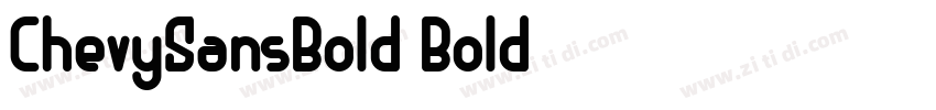 ChevySansBold Bold字体转换